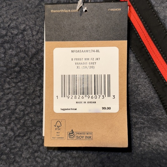 The North Face snap button up jacket. - Picture 3 of 3